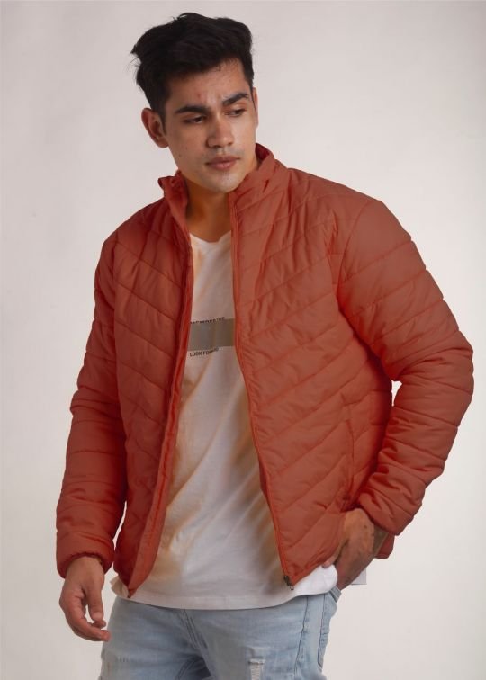 Rust Puffer Jacket 